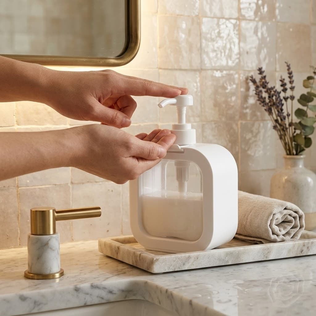 Dispenser Porta Sabonete Líquido - Detergente - Hidratante - Shampoo Grande 500ml ou Médio 300ml - Branco