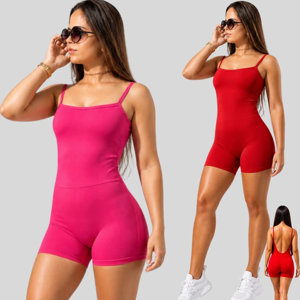 KIT 2 Macaquinho fitness feminino] Roupa feminina fitness] Roupa fitness academia