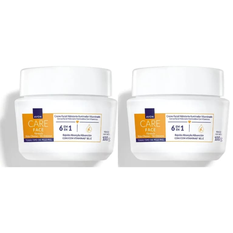 Creme Facial Avon Care Hidratante Vitaminado 100g