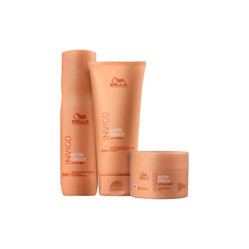 Wella Professionals Nutri Enrich Kit - Shampoo + Condicionador + Mascara