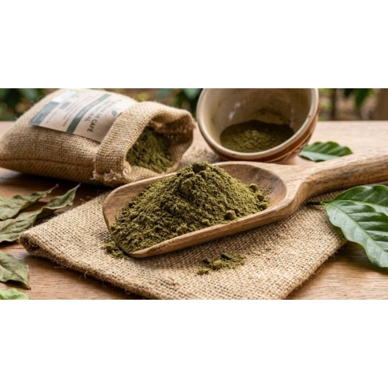 Folha de Café em pó orgânico para chá de cafeeiro 100g