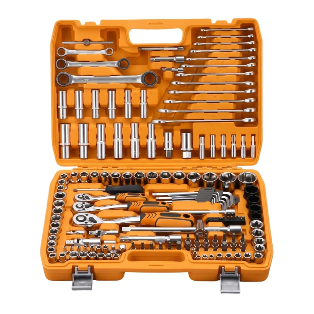 Jogo Soquetes Catracas Ferramentas Kit Chave 151 Peças Completa Oficina Master Maleta