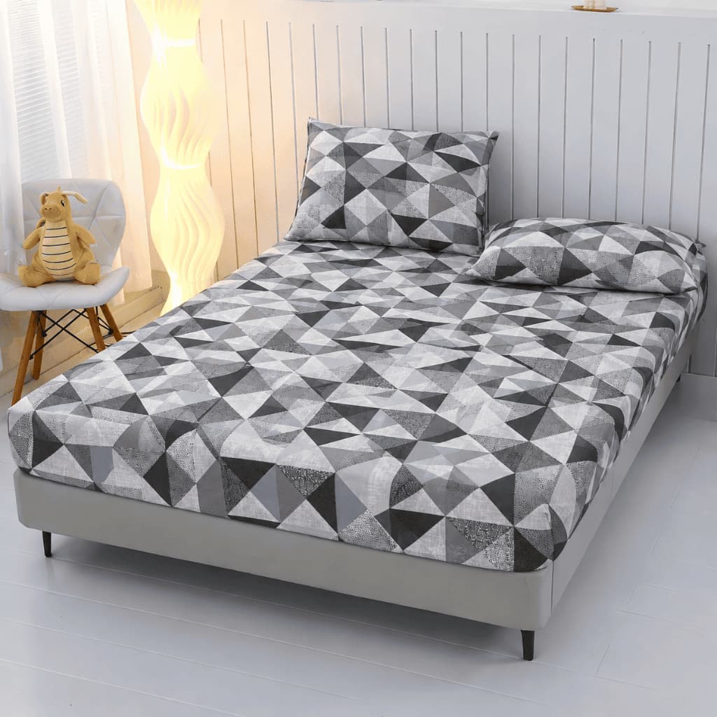 Jogo De Cama 400 Fios Casal Roupa De Cama Queen, Lençol Solteiro Tecido Estampado Macio PREMIUM