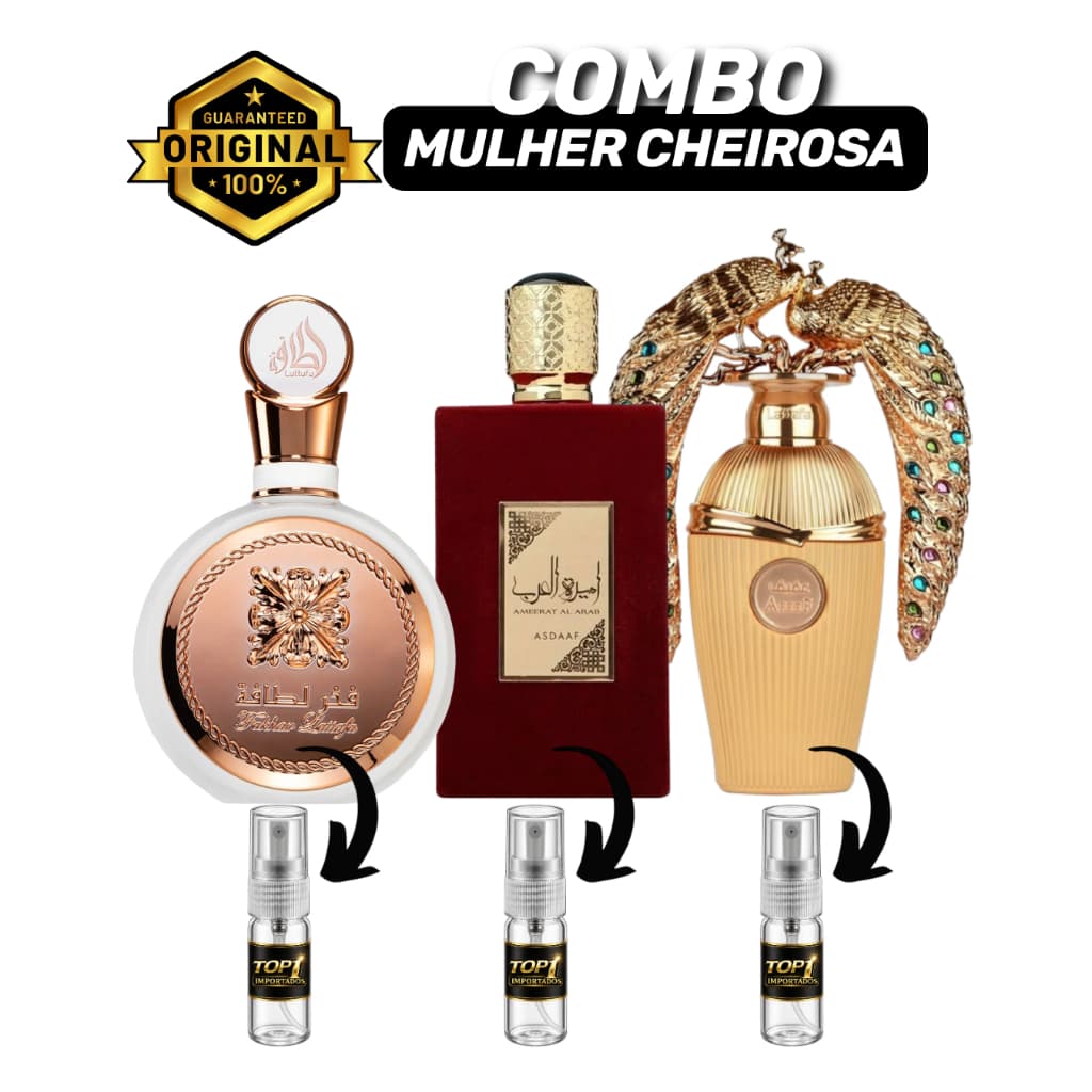 Fakhar Rose - Ameerati - Afeef - Perfume Árabe Feminino - Alta fixação - Alta projeção - 100% original - Importado