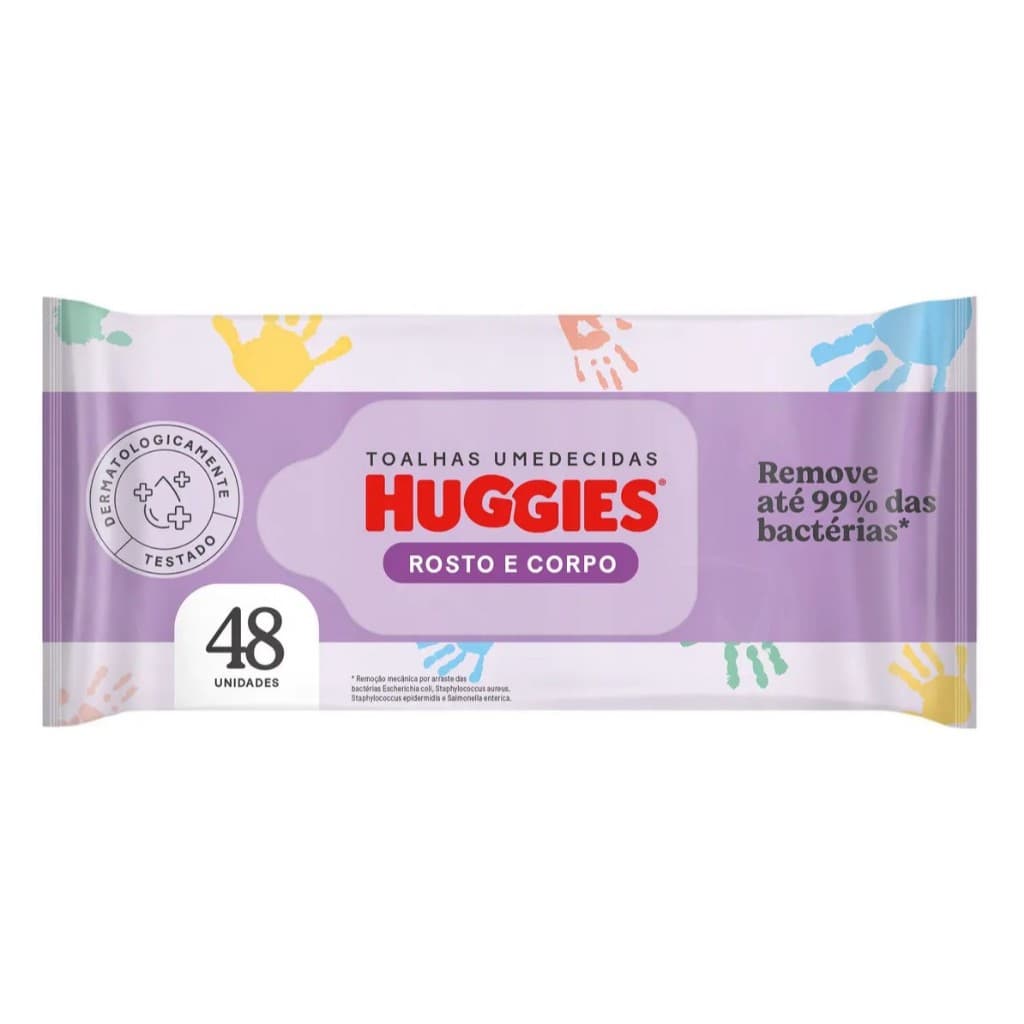 LENCO UMEDECIDO HUGGIES ROSTO E CORPO C48UN