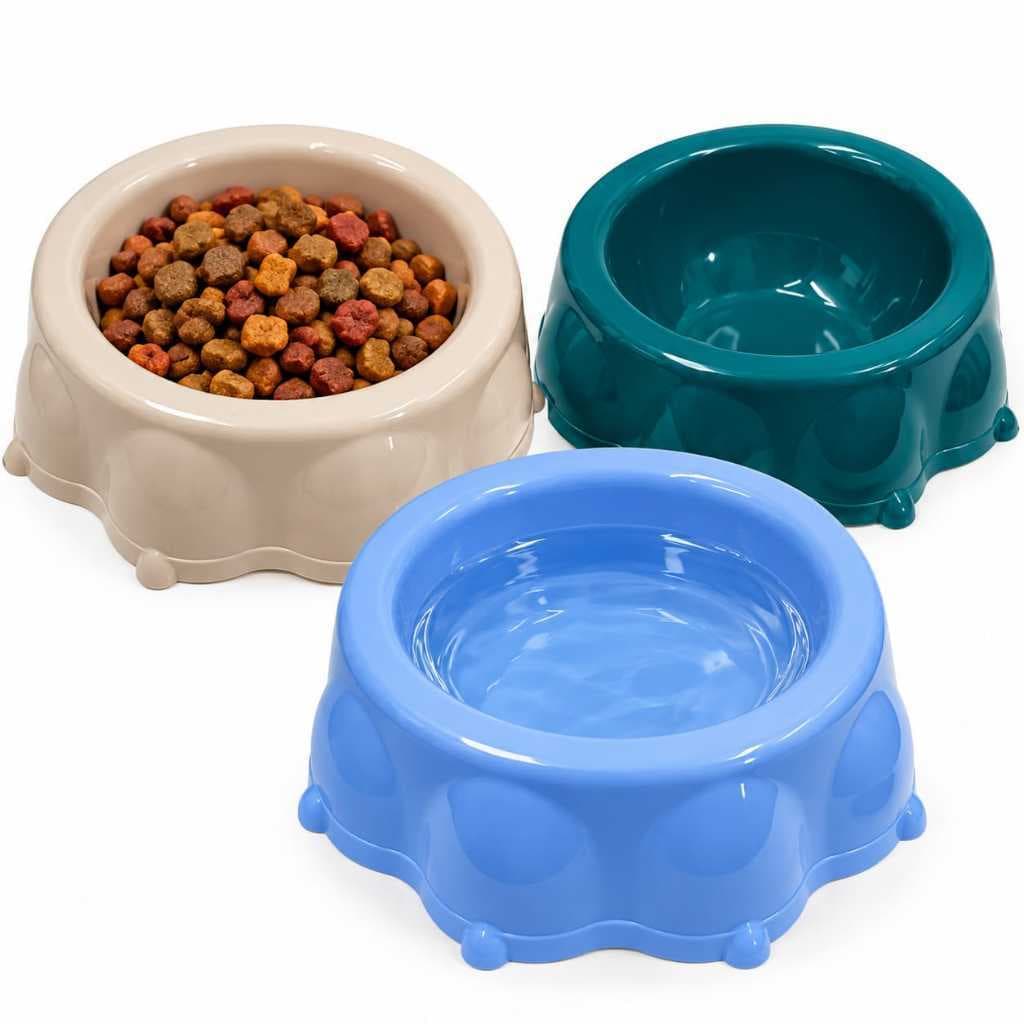 Comedouro para Cachorro e Gato em Plástico – Pote para Ração