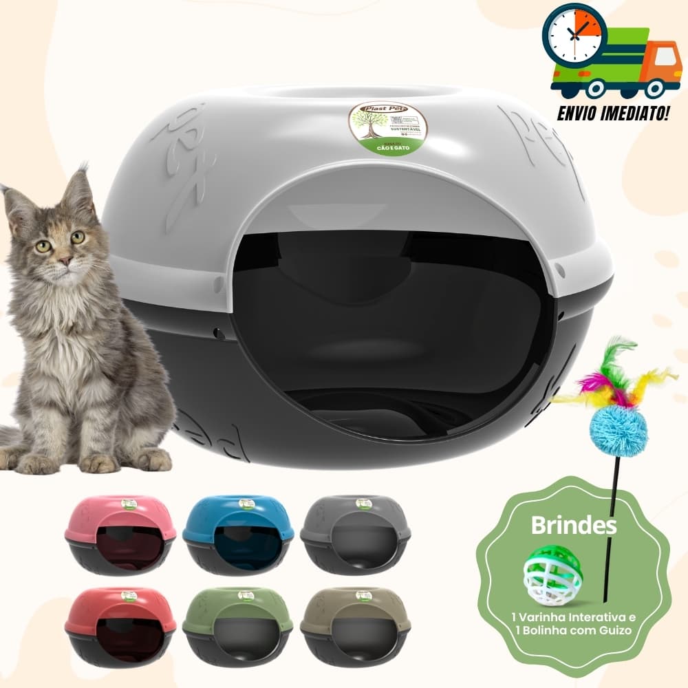 Toca Casa Para Gatos Casinha Pet Confortável Promoção Envio Imediato