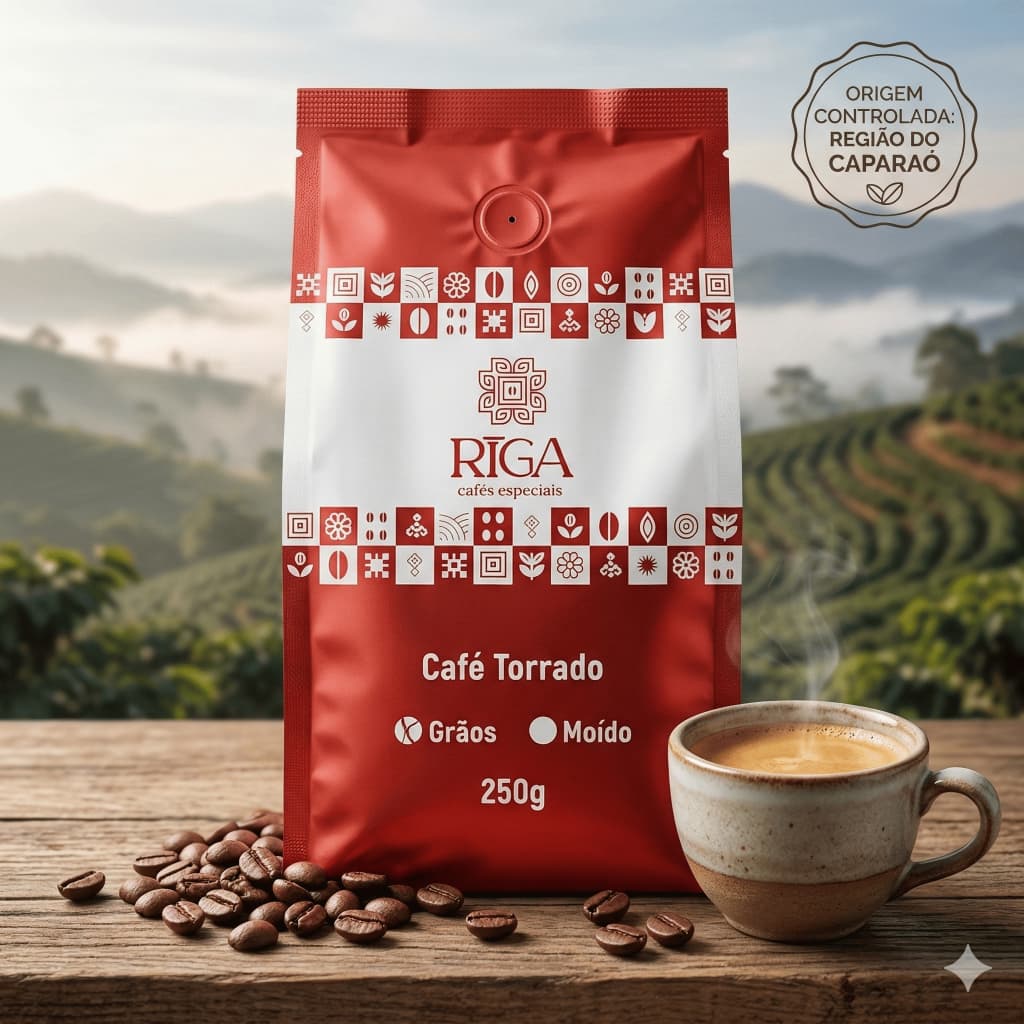Café Riga Gourmet em grãos 250g - Região do Caparaó