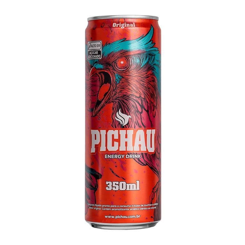 Energético Pichau Original, 350ml, Com Açúcar