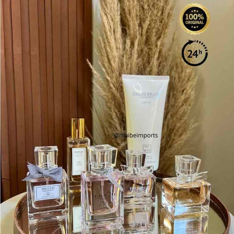 Perfume Feminino Brand Collection 015 e 014 Doce Irresistível Alta Fixação Mini 25ml