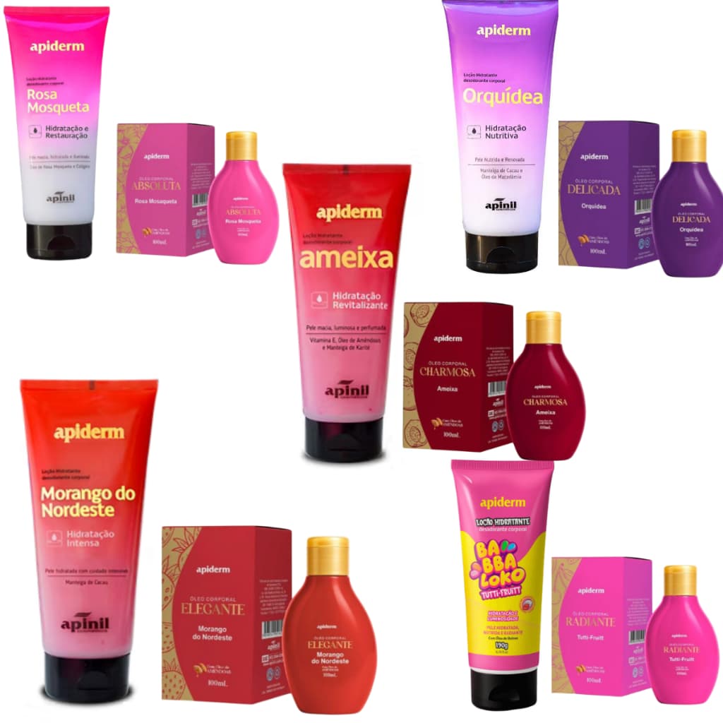 Kit Loção Hidratante corporal e Óleo corporal - Apinil cosméticos