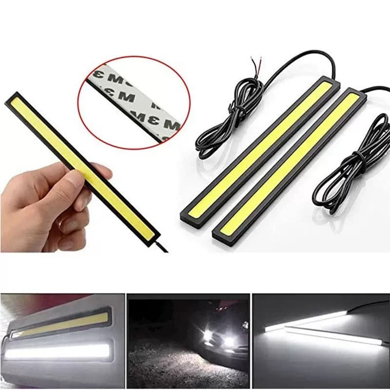 Barras de LED para Luz Diurna (DRL) Super Brilho e Fácil Instalação Automotiva Carro Moto