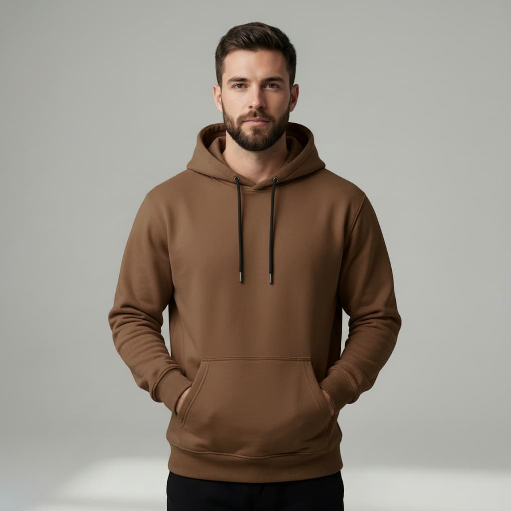 Blusa Moletom Masculina Grossa Casaco De Frio C/ Capuz Bolso Canguru P ao GG + 9 Cores