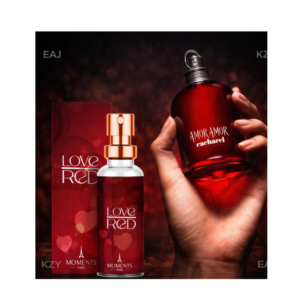 LOVE RED – Perfume Parfum EDP Importado De Bolso Feminino - 15ml Moments Paris