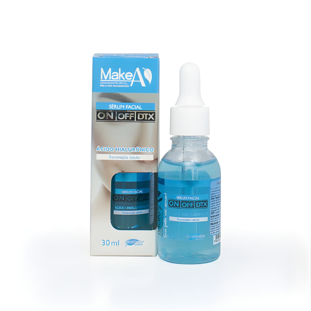 Sérum Ácido Hialurônico Facial 30ml Hidratação Profunda Anti Idade Pele Firme Anti Rugas Oil Free Pré e Pós Make