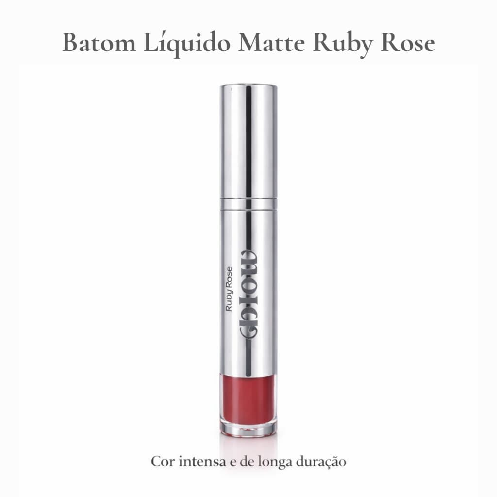 Batom Líquido Matte Ruby Rose Blow Lips Alta Pigmentação Longa Duração 4ml