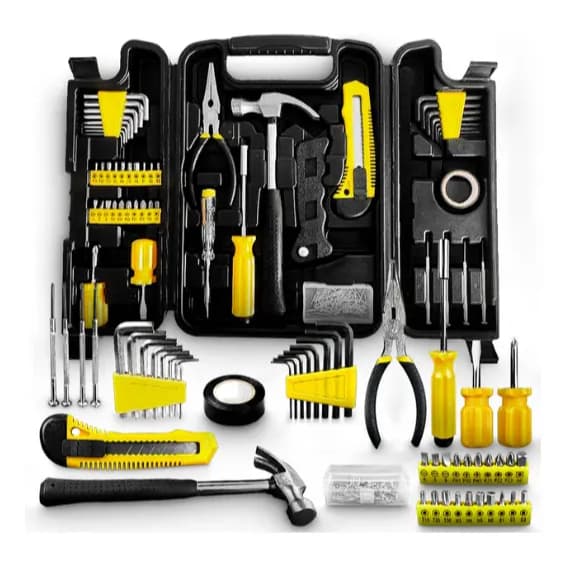 Kit Jogo De Ferramentas Completo 62 Pcs C/Soquetes Chaves Maleta original