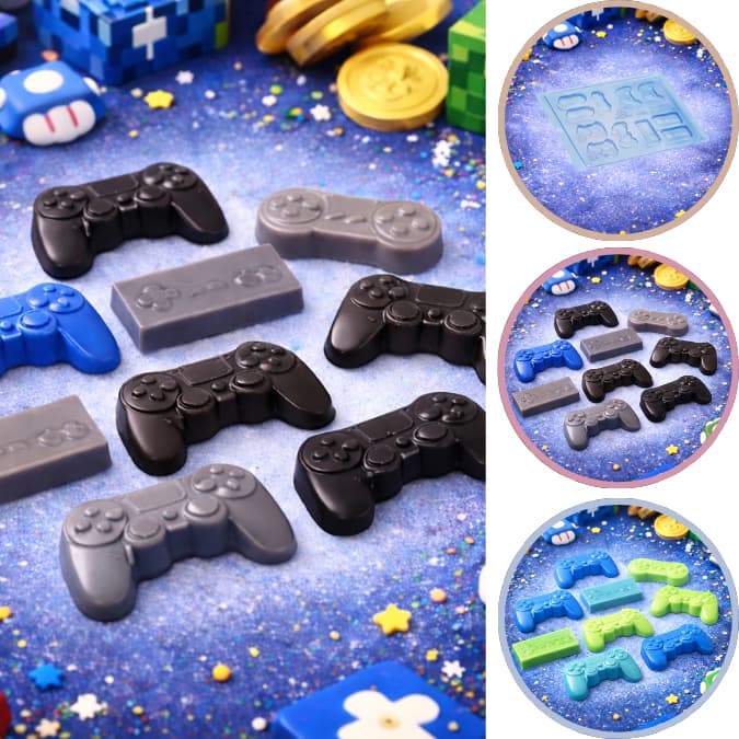 1~10 Forma Simples Porto Acetato CONTROLES VIDEO GAME APLIQUE – CÓD 459 (CHOCO)