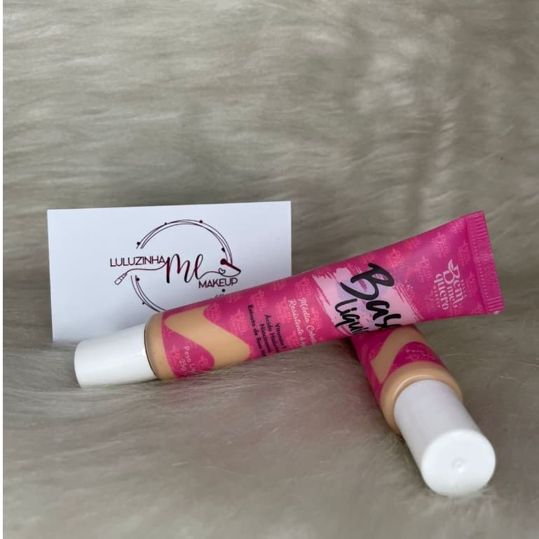 Base Liquida Bella Bem Me Quero 25g Média Cobertura Resistente á água.