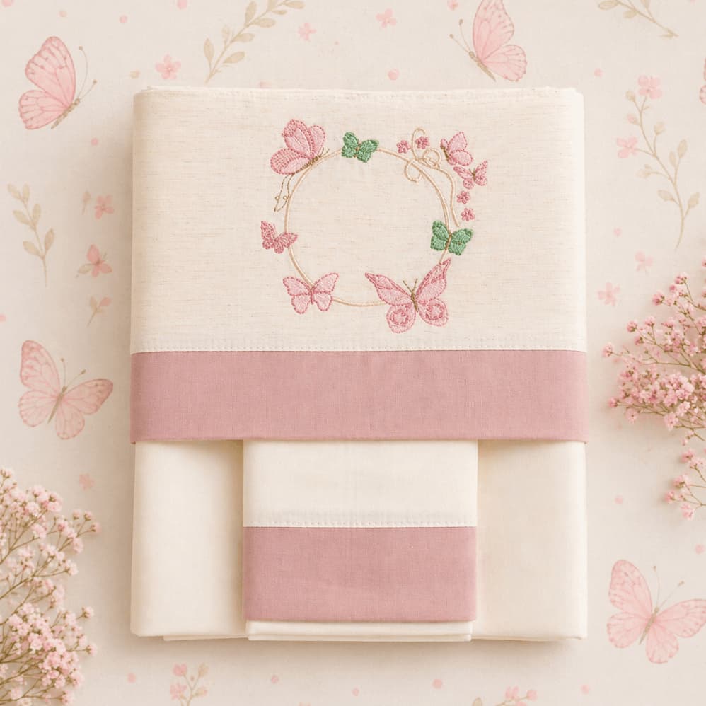Lençol de Berço com Elástico Americano Jogo 3 Peças  Menina Menino 100% Algodão Varias Estampas