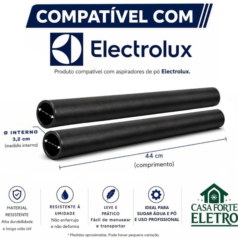 1 a 4 tubos extensão 32mm para aspirador de pó Electrolux