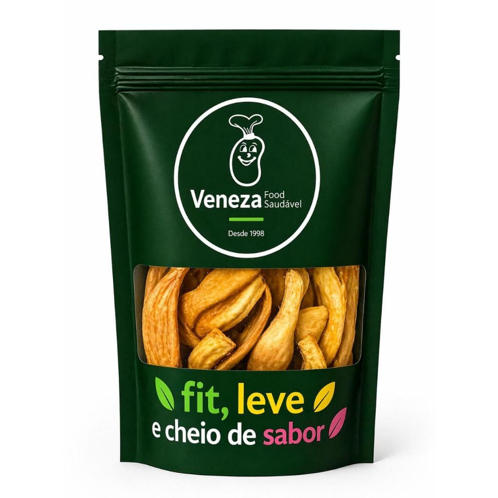 Banana chips salgada 100% Natural 60g (Veneza Food Saudável)