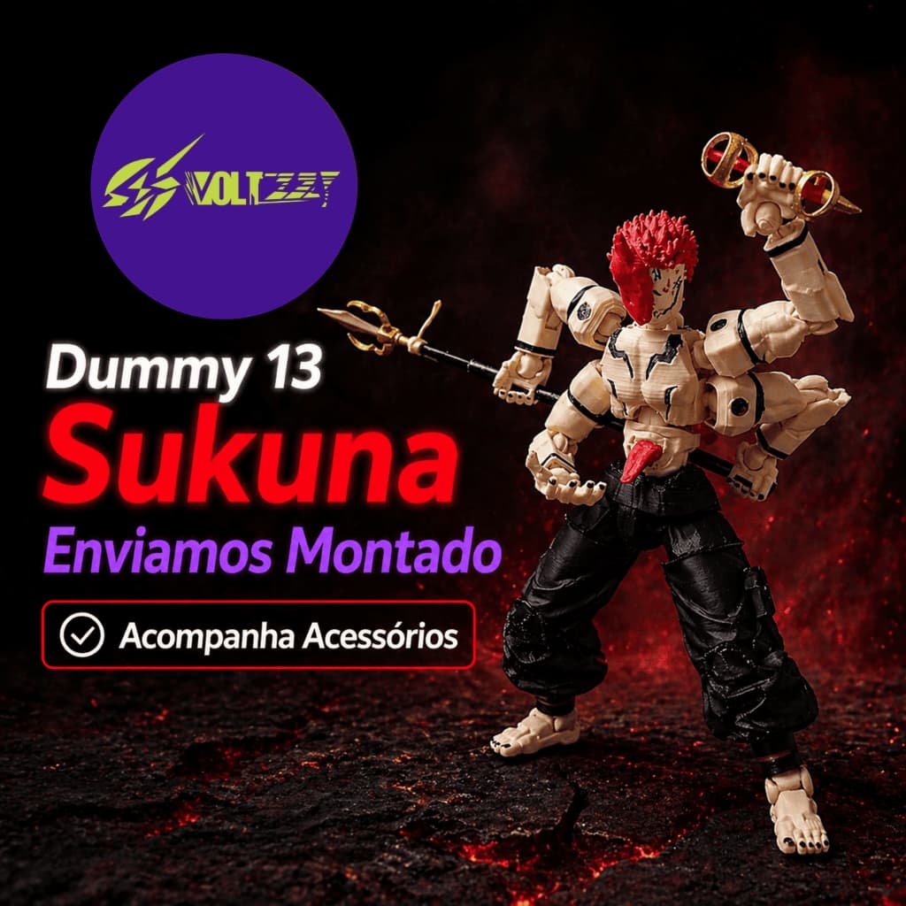 Dummy 13 Heian Sukuna Rei Das Maldiçãos Boneco De Ação Articulado 3d Anime Jujutsu Kaisen