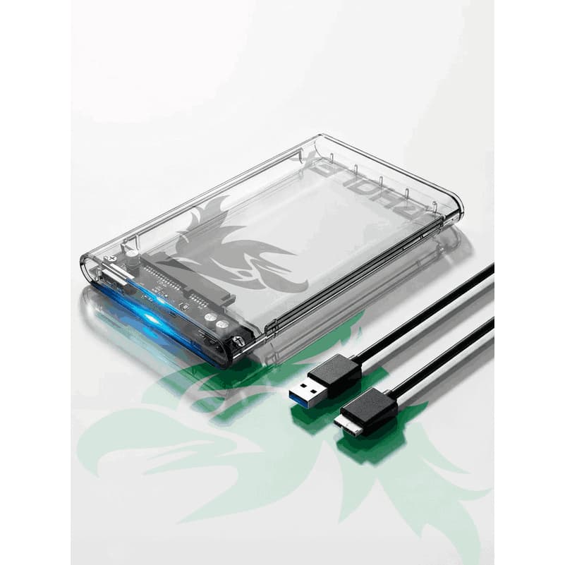 Case Hd Externo Usb 3.0 Transparente Para Hd/ssd Sata 2,5  P