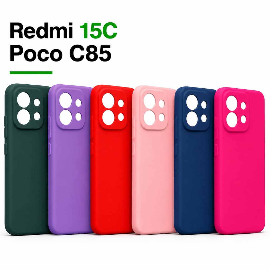 Capa Para Redmi 15C / Poco C85 Silicone Aveludada Capinha de Celular