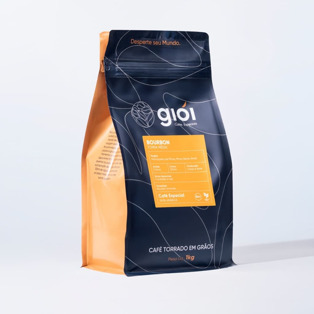 Café Especial Torrado em Grãos 100% Arábica, 84+ (1kg, Bourbon) - Giói