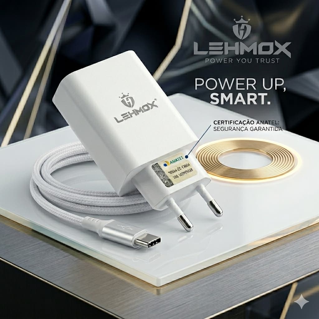 Carregador Tipo C Turbo Tipo C 3.1A + Cabo Reforçado | Carregamento Rápido | Compatível com Android | Envio Rápido!