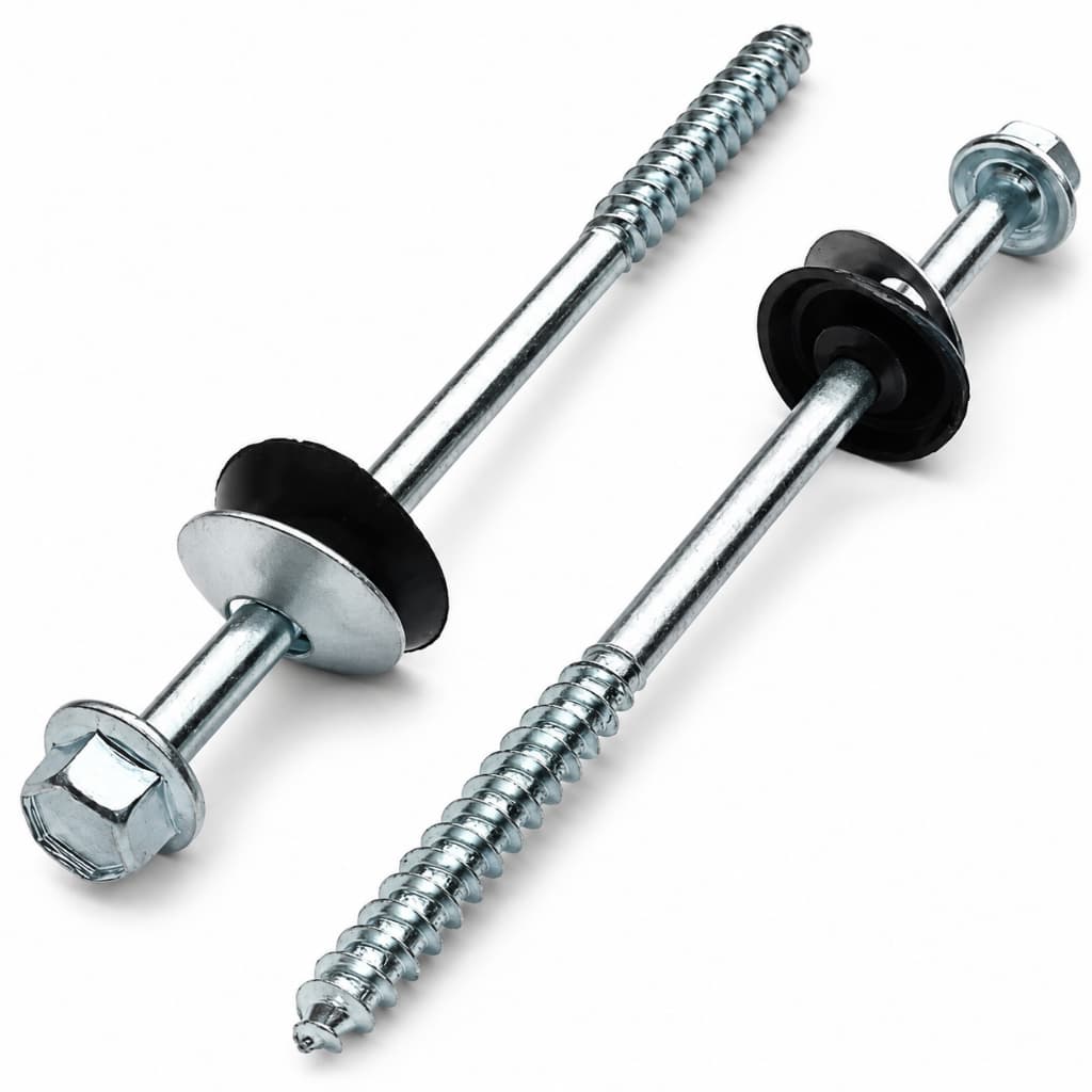Kit 100 Parafusos Para Telha Completo Fibrocimento 5/16x110mm