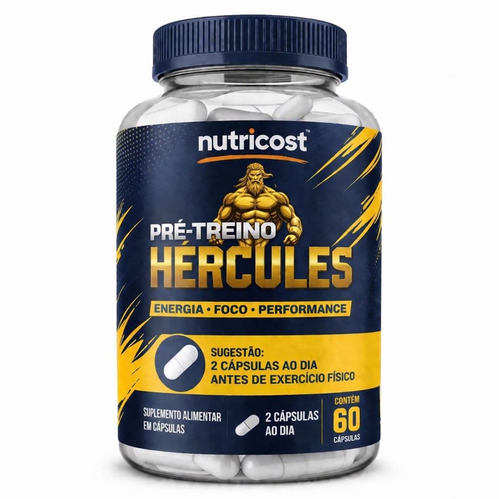 1 Pré-Treino Hércules I Suplemento Alimentar | Energia • Foco • Performance