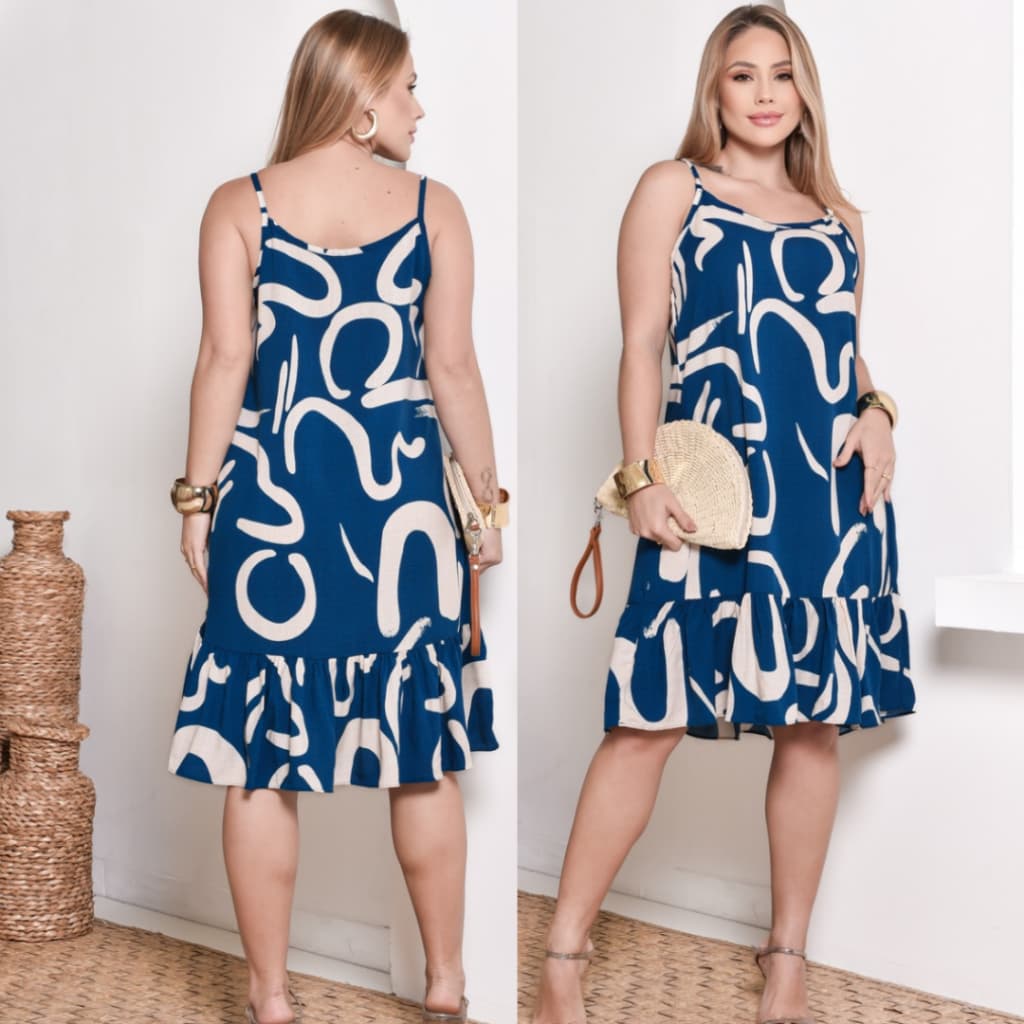 Vestido Feminino Alcinha Soltinho   Tecido Viscolinho