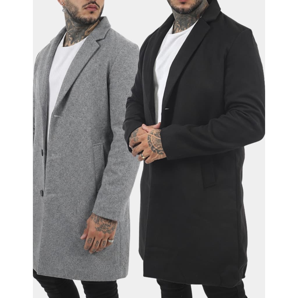 Evo Urban Casaco Sobretudo Masculino Jaqueta Parka Masculina Estilo Modelo Longo Estilo Fashion