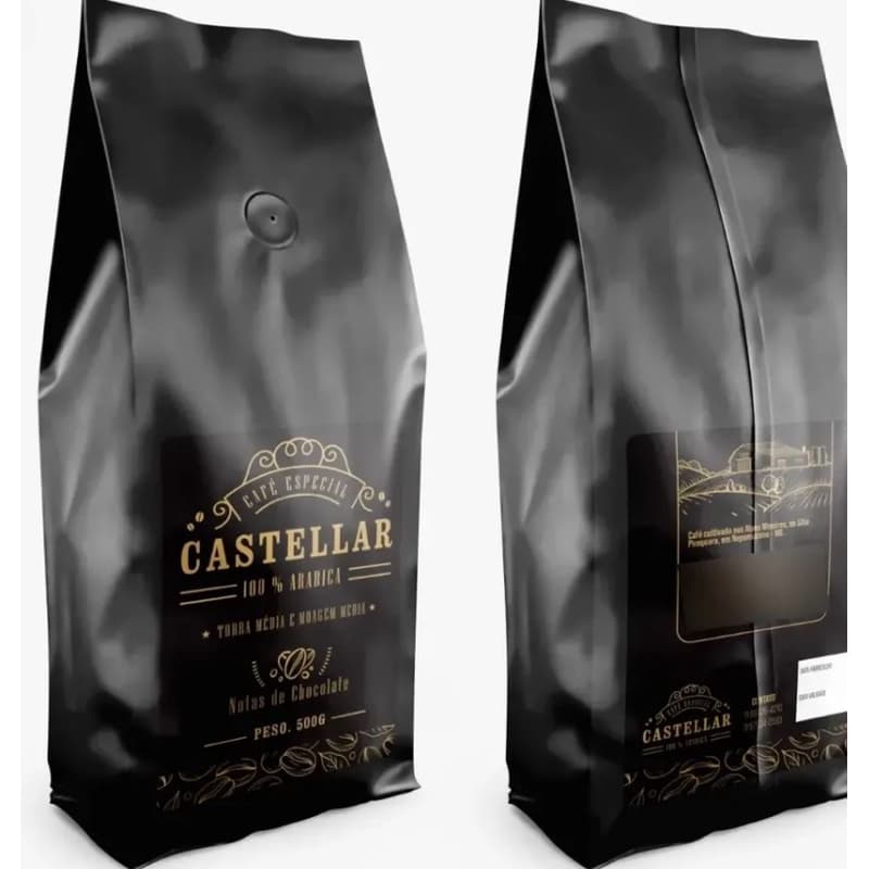 Café Especial em Grãos Puro torra média Castellar 100% Arábica 400g