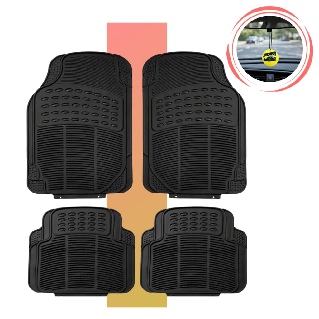 Jogo De Tapete Automotivo Todos Os Modelos De Carro Borracha Pvc Modelo 4 Peças + Brinde