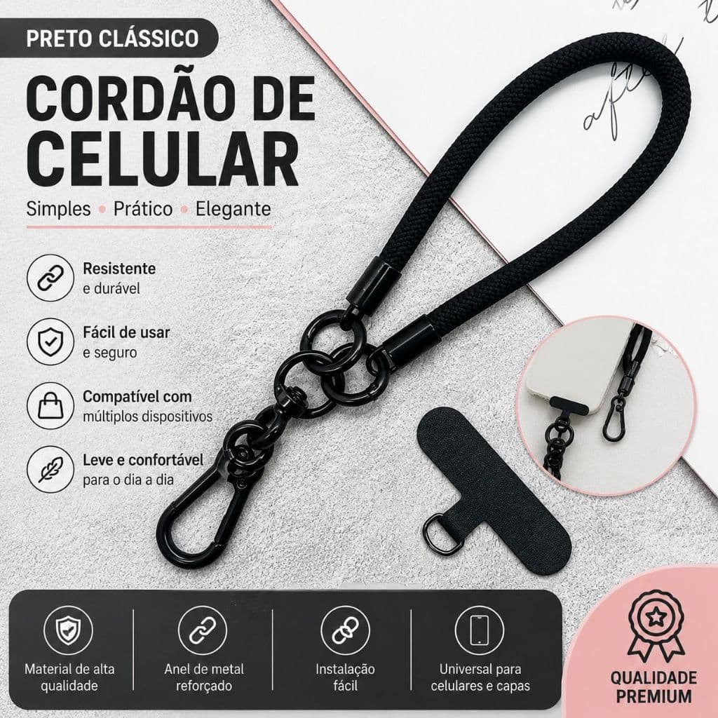 Cordão De Pulseira Para Capa Capinha Celular alça de pulso Chaveiro Lindo Anti Perda