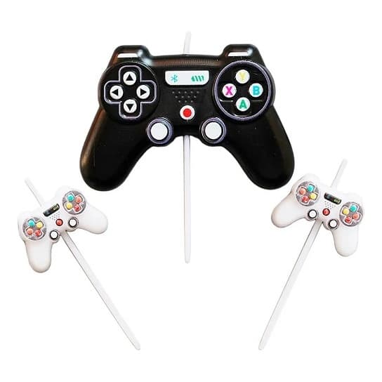 Vela Gamer Controle Video Game Festa Bolo Topper 3 Unidades