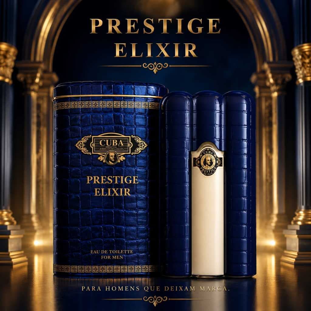 Perfume Cuba Prestige Elixir Masculino Eau de Toilette Importado Elegante Sofisticado Longa Duração
