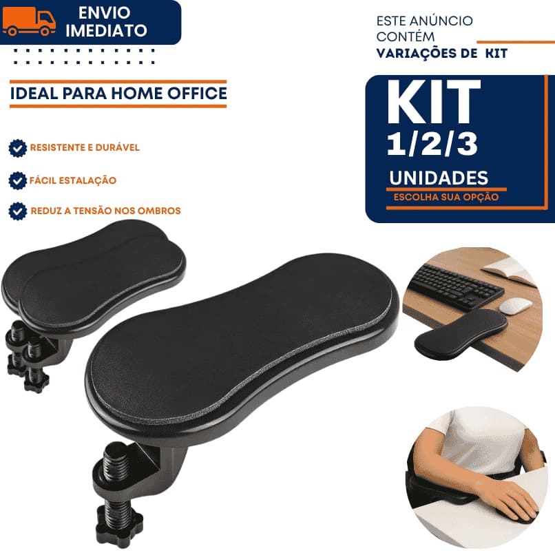 Descanso Apoio De Braço Ergonômico 1/2/3 Mesa Gamer Escritório Notebook Ajustável Giratório