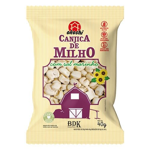 Pipoca Canjica Milho Salgada Saudável Natural Okoshi