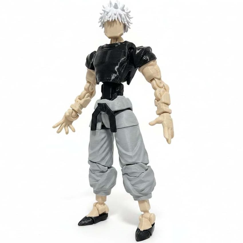 Boneco Dummy Satoru Gojo (Jujutsu Kaisen) 100% Articulado | Alta Qualidade | Pronta Entrega