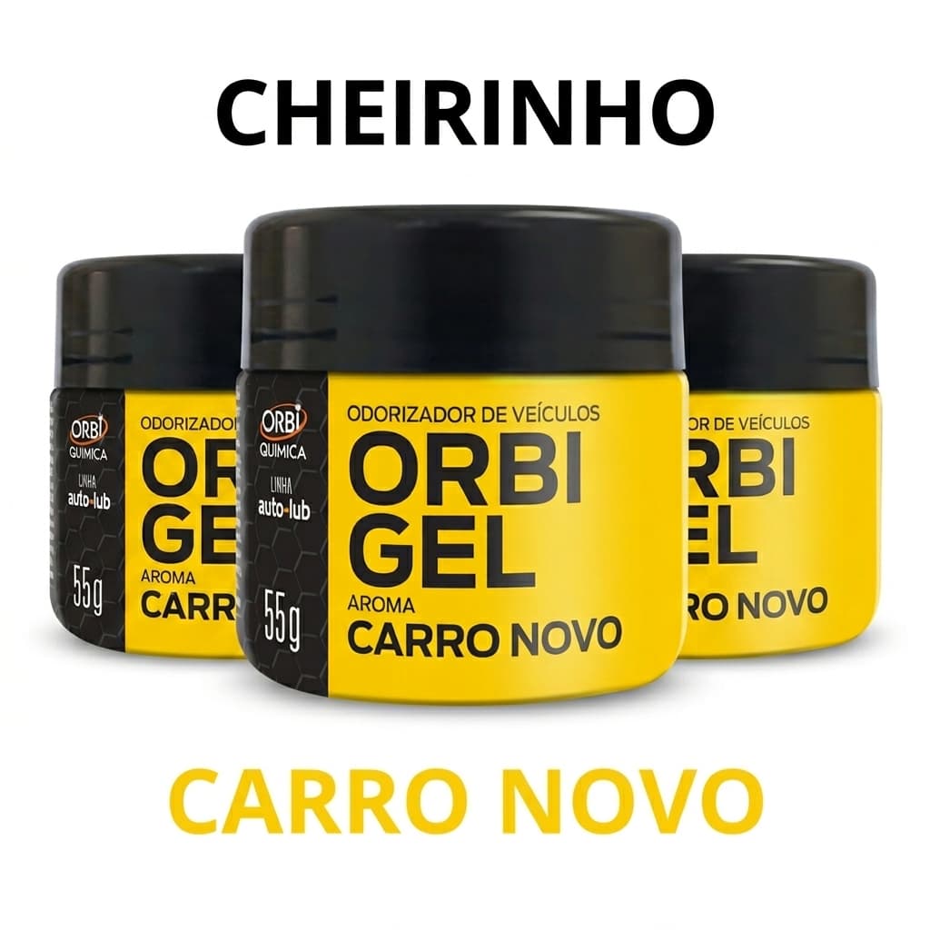 Kit 3 Cheirinho Carro Novo 55g Odorizador Ambientes Para Veiculos Carro Automotivo Longa Duração