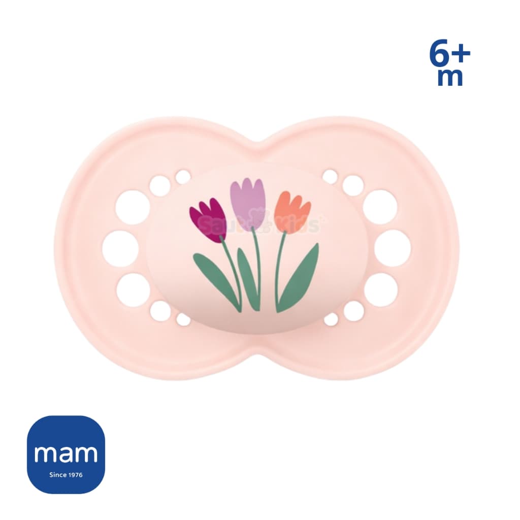Chupeta MAM Original +6 Meses Bico Silicone Luxo Meninas Estampa Personalizada