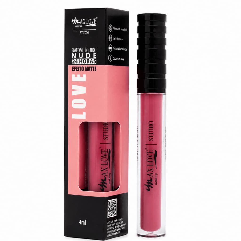 Batom Líquido Matte Nude 24 Horas Cor 07 ao 12 - Max Love