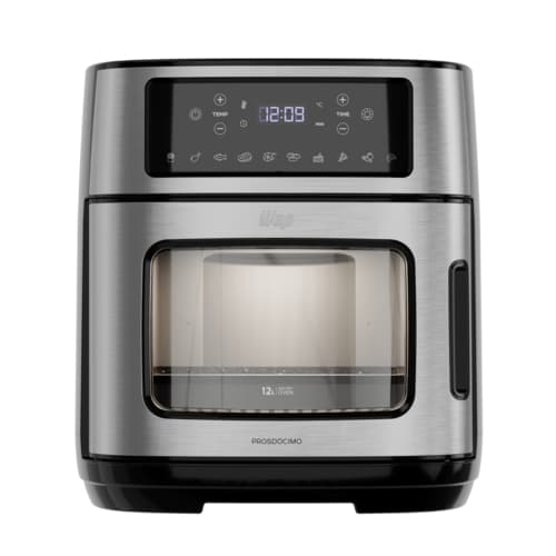 Air Fryer Oven WAP 12L Digital 220V Inox – 10 Funções, 2000W, Luz Interna e Porta Removível