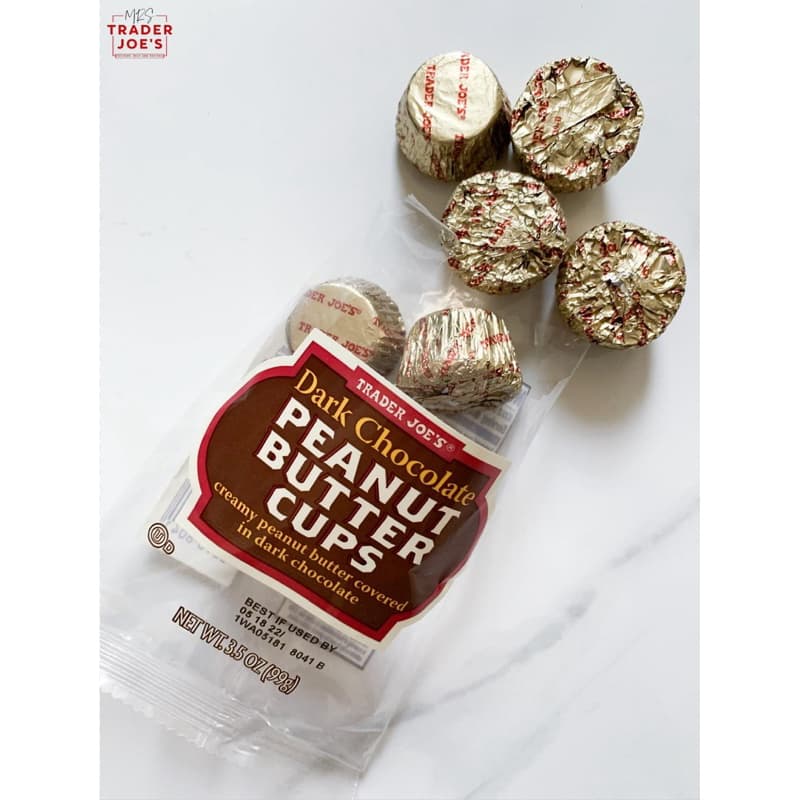 Bombom de Chocolate Amargo com Manteiga de Amendoim Trader Joe's Dark Chocolate Peanut Butter Cups Importado 99g