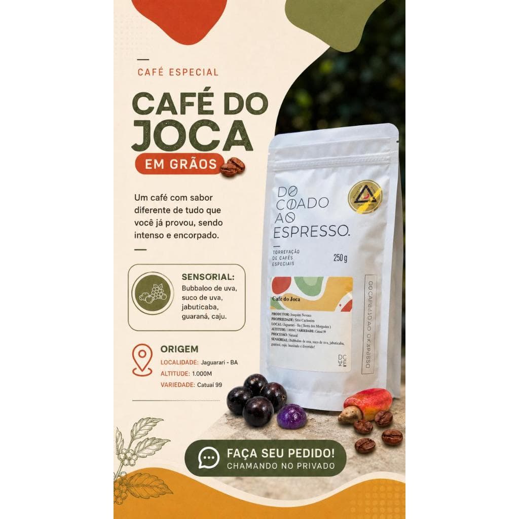 Café Especial Premiado em Grãos 250g - Do Coado ao Espresso