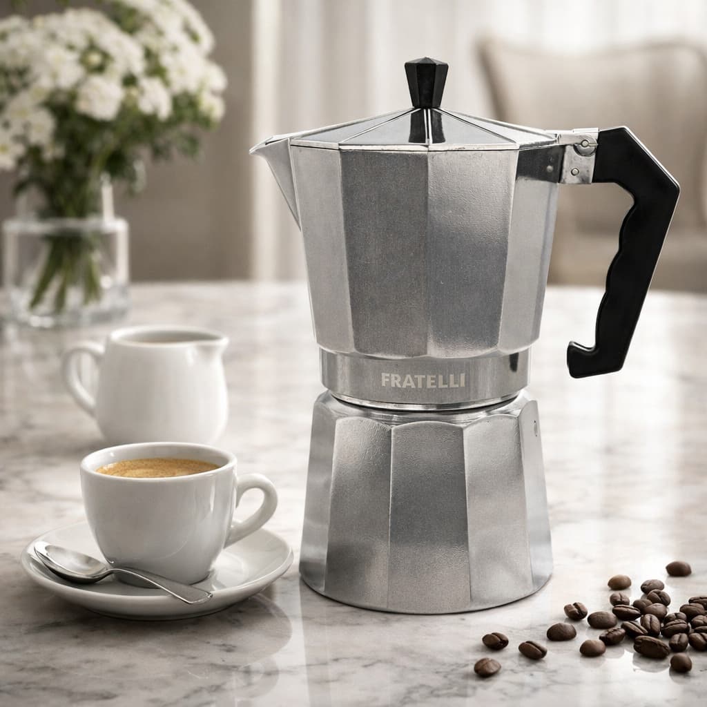 Cafeteira Italiana 3 - 6 ou 9 Xícaras – Café Expresso Rápido Intenso Aromático ☕